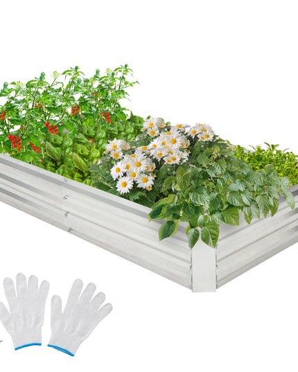 Giantex Galvanized Raised Garden Bed