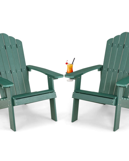 Giantex Outdoor Adirondack Chair, Dark Green