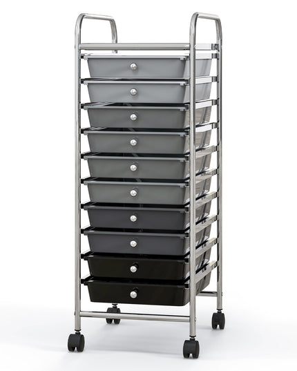 Giantex Rolling Storage Cart on Wheels with 10 Drawers