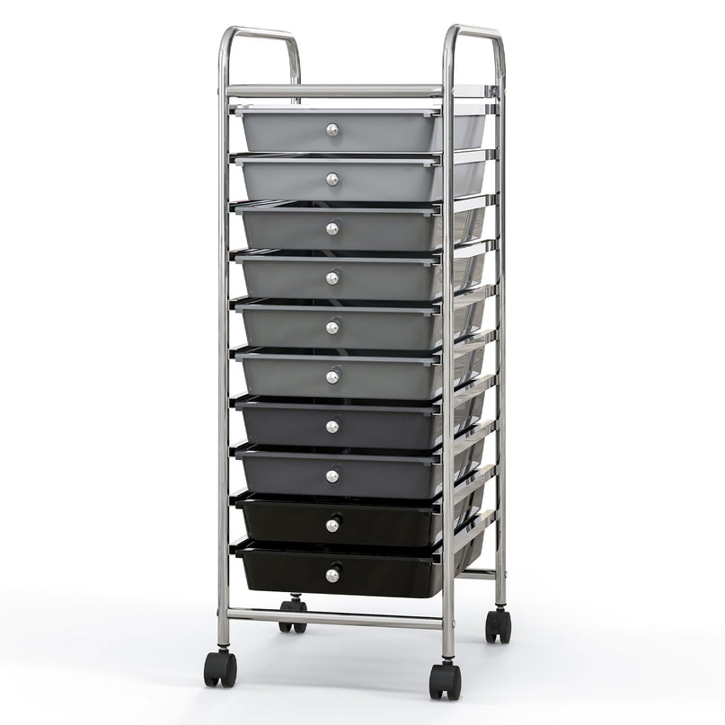 Giantex Rolling Storage Cart on Wheels with 10 Drawers