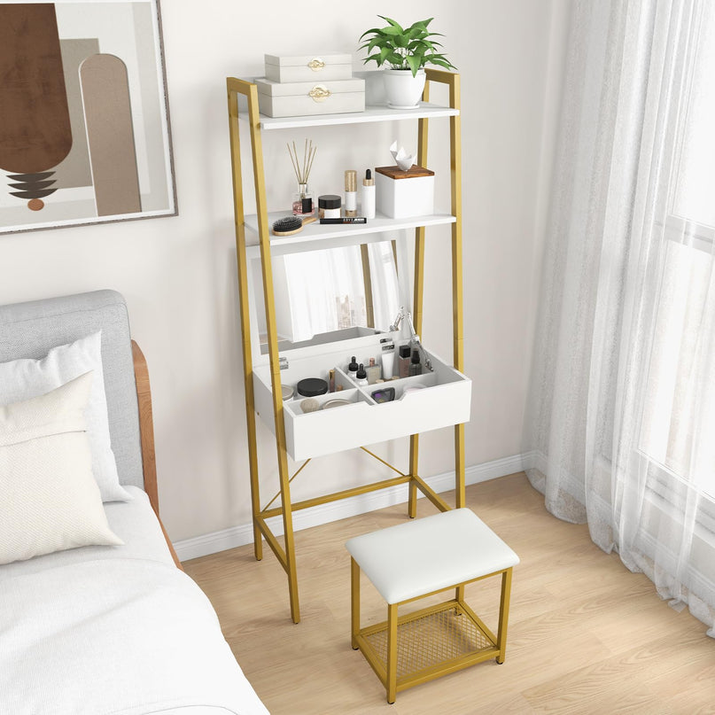 CHARMAID Ladder Vanity Desk Set