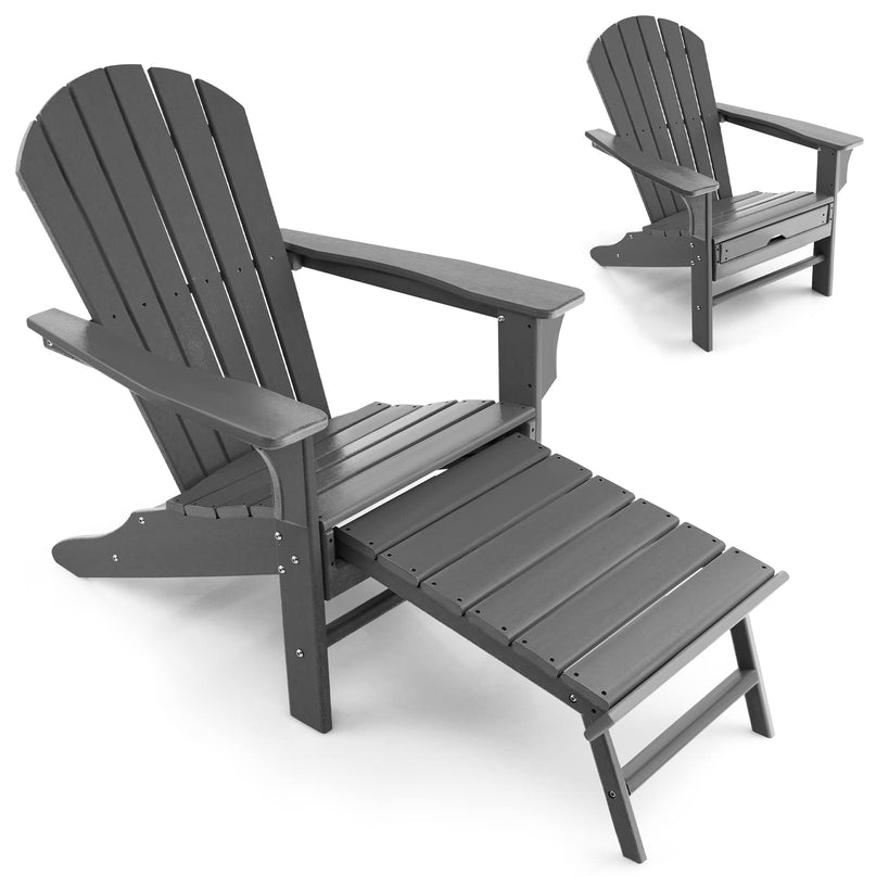 Giantex Adirondack Chair Weather Resistant HDPE Outdoor Fire Pit Chairs