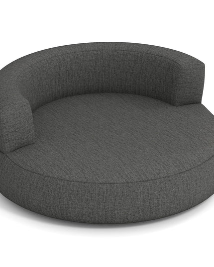 Canapé rond gonflable Giantex avec grande zone de couchage et accoudoirs larges, fauteuil de relaxation.