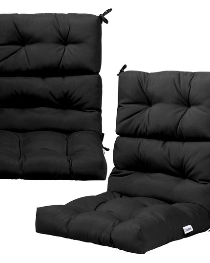 4.5 Inch Thick Outdoor High Back Chair Pads | Tufted Patio Cushion