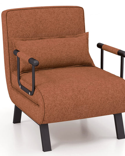 Giantex Convertible Sofa Bed, 4-in-1 Sleeper Chair with Pillow