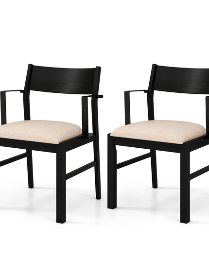 Dining Chairs Set of 2 or 4, Accent Armchairs with Padded Seat