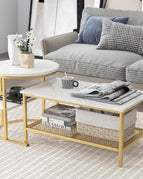 Gold + White