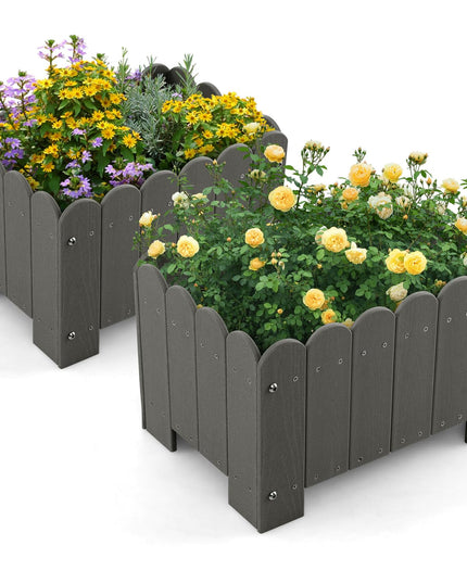Giantex 2 Pack Rectangular Planter Box