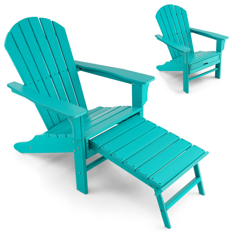 Giantex Adirondack Chair Weather Resistant HDPE Outdoor Fire Pit Chairs