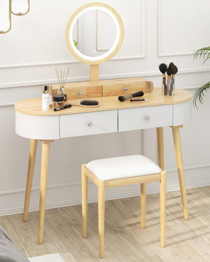 CHARMAID Makeup Vanity Desk with Lights