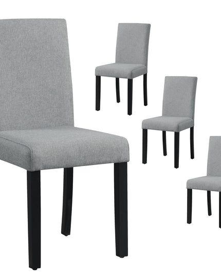Giantex Dining Chairs Set of 4, Upholstered Kitchen Dinette Chairs w/Wood Frame