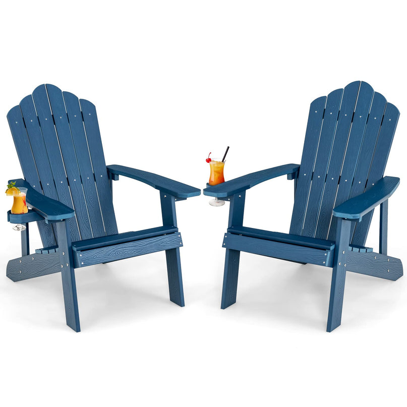 Giantex Outdoor Adirondack Chair, Navy