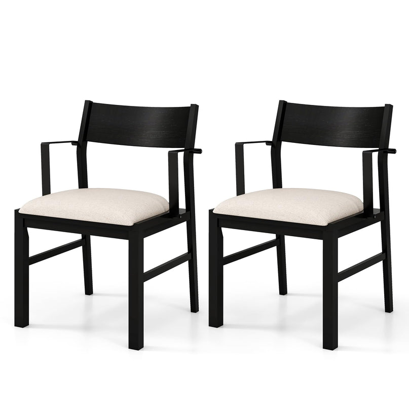 Dining Chairs Set of 2 or 4, Accent Armchairs with Padded Seat