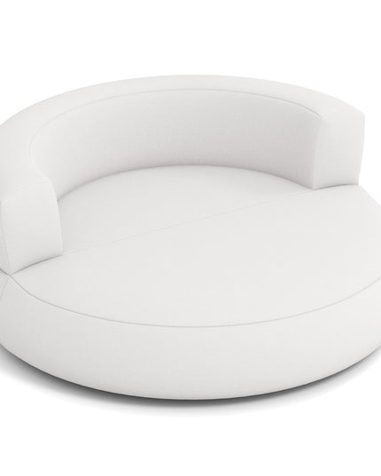 Canapé rond gonflable Giantex avec grande zone de couchage et accoudoirs larges, fauteuil de relaxation.