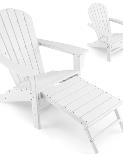 Giantex Adirondack Chair Weather Resistant HDPE Outdoor Fire Pit Chairs