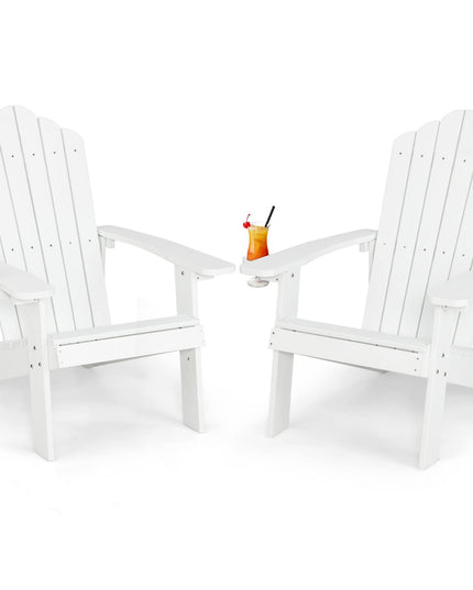 Giantex Outdoor Adirondack Chair, white