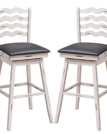 Giantex Wooden Upholstered Barstools for Kitchen Island