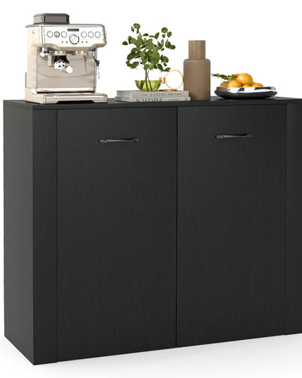 Buffet Giantex 38" avec 2 Portes et 4 Étagères Cubiques