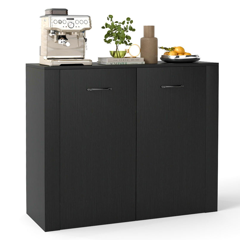Buffet Giantex 38" avec 2 Portes et 4 Étagères Cubiques