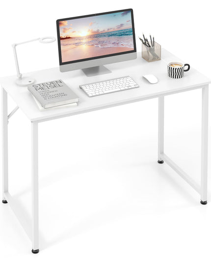 Giantex 6.5 FT Small Conference Table, 2 PCS 40" x 19.5" Rectangular Meeting Table with Heavy-Duty Metal Frame