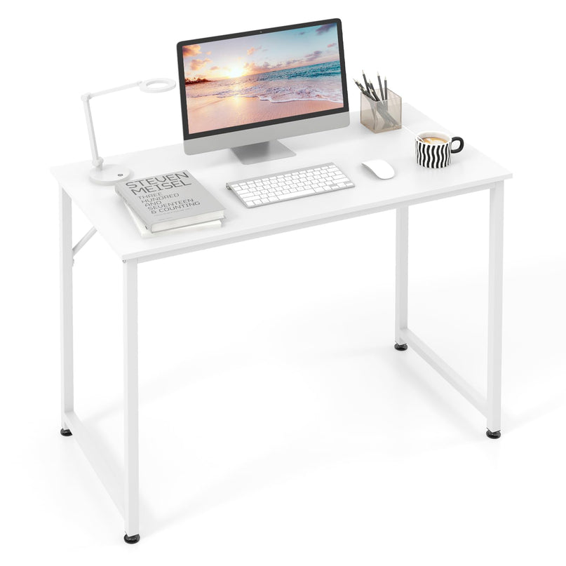 Giantex 6.5 FT Small Conference Table, 2 PCS 40" x 19.5" Rectangular Meeting Table with Heavy-Duty Metal Frame