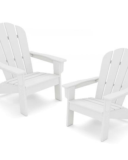 Chaise Adirondack pour enfants Giantex en PEHD – Chaise de jardin toutes saisons pour tout-petits au design ergonomique
