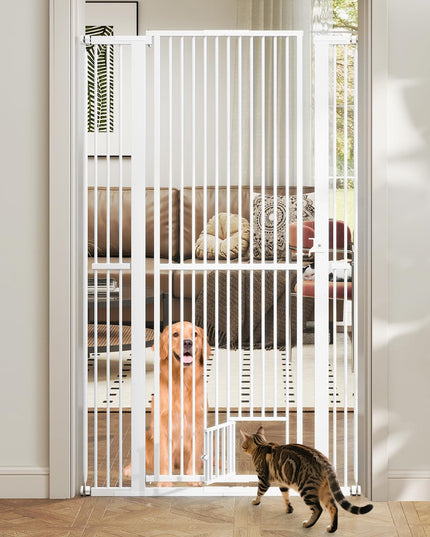 Giantex 67.5" Extra Tall Pet Gate for Large Dogs & Cats | Adjustable 30.5"–41" Wide