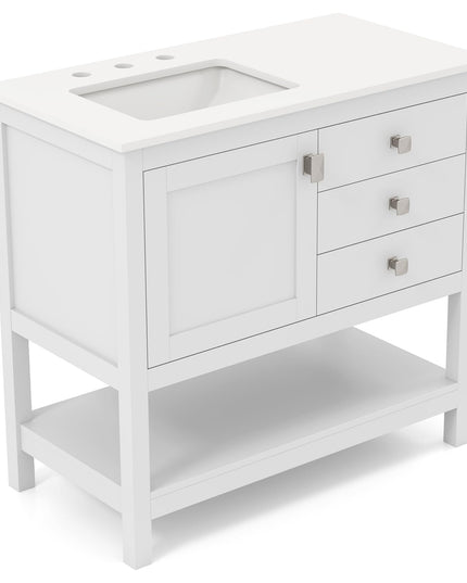 Giantex Bathroom Vanity with Ceramic Sink