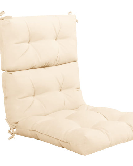 4.5 Inch Thick Outdoor High Back Chair Pads | Tufted Patio Cushion