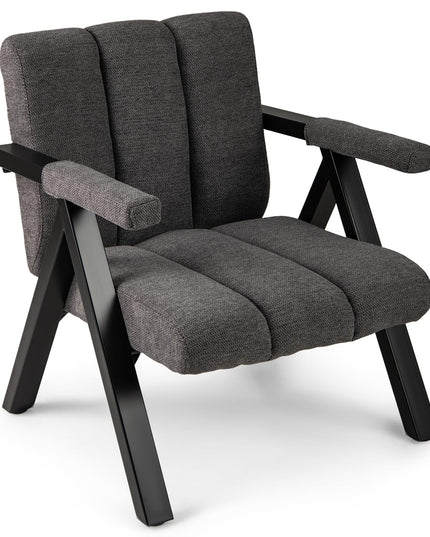 Giantex Mid-Century Modern Accent Chair Comfy Oversized Reading Chair