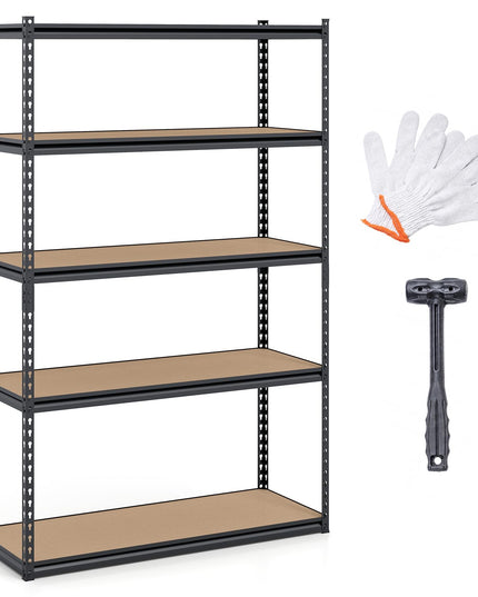 Giantex 5-Tier Metal Storage Shelves(48" x 18" x 72")