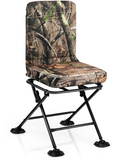 Giantex Hunting Chairs for Blinds - 360° Swivel Silent Hunter Chair