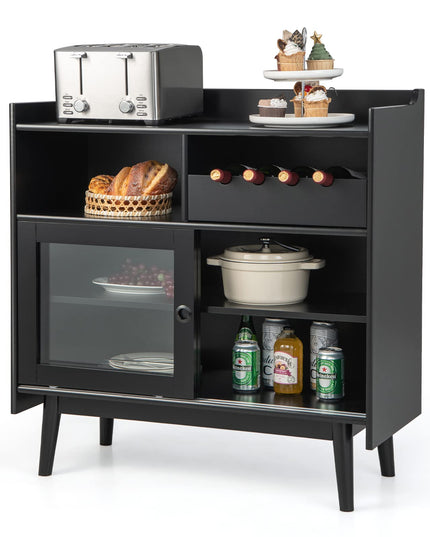 Giantex Buffet Sideboard, Modern Coffee Bar Storage Cabinet