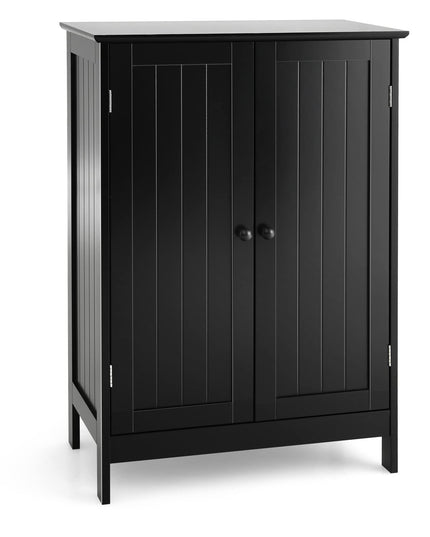 Giantex Storage Cabinet with Doors and Shelves - Freestanding Storage Organizer with Anti-Tipping Device