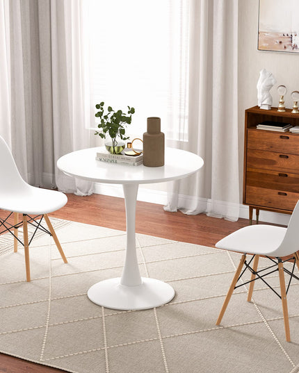 Giantex Dining Room Table Set for 2 or 4, Compact Kitchen Dining Table Set with 32" Round Table and DSW Chairs