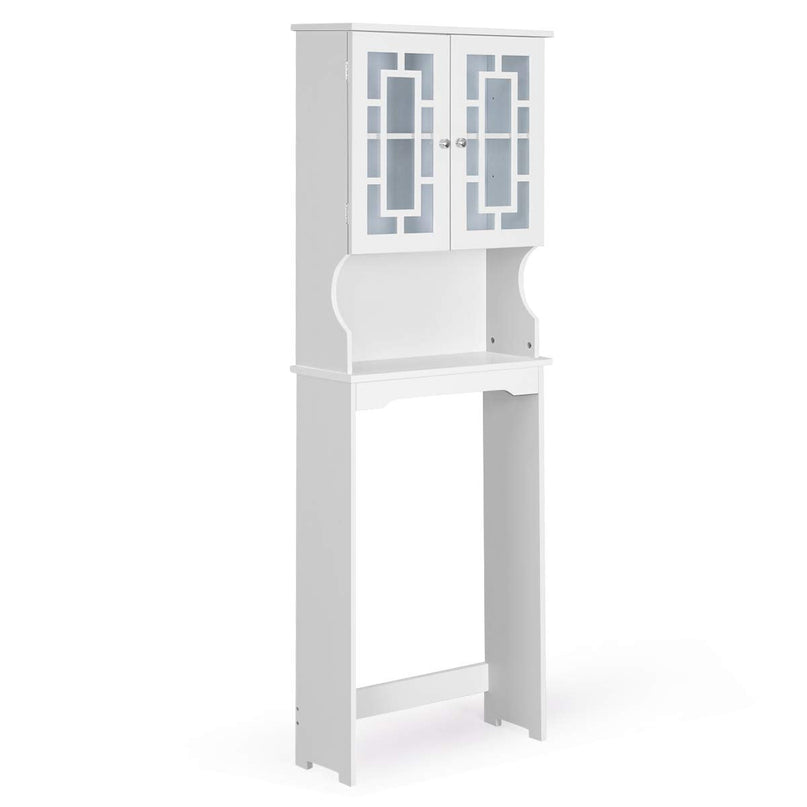 Giantex Over-The-Toilet Storage Spacesaver, Bathroom Organizer with Cabinet and Shelf