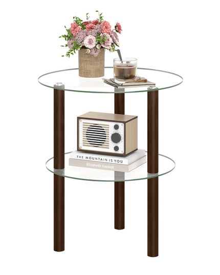 Giantex Round End Table for Living Room Bedroom Home Office