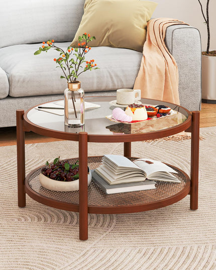 Giantex Rattan Coffee Table