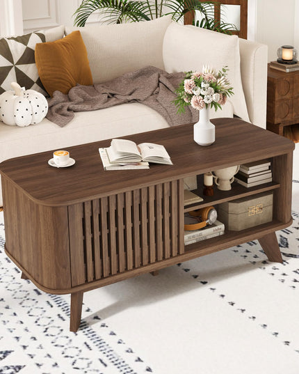 Giantex Rectangle Coffee Table with Storage
