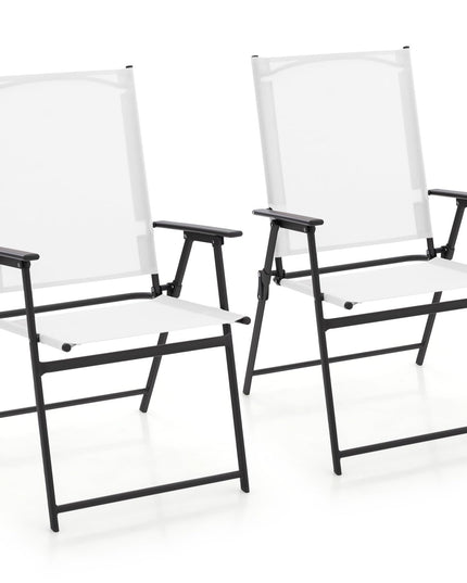 Giantex Patio Folding Chairs Set