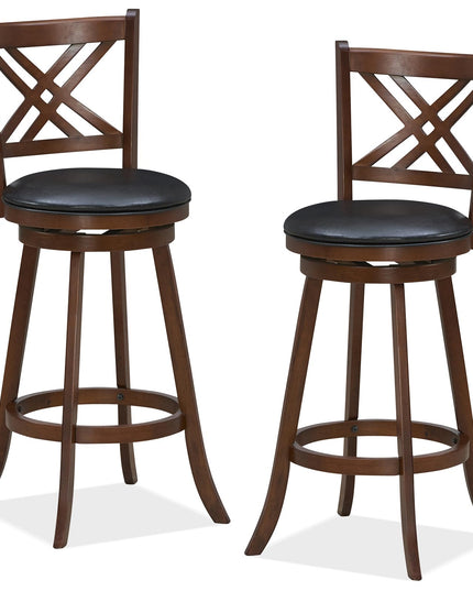360° Swivel Barstools Set of 2 - Giantex