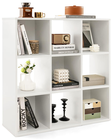 Giantex 9-Cube Bookcase White