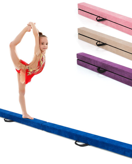 Giantex 7FT Folding Floor Balance Beam for Girls