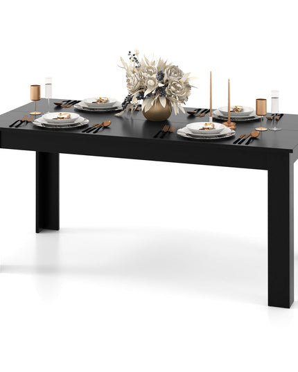 Dining Table, Wood Rectangular Table Dining Table 63" x 31.5" x 30"