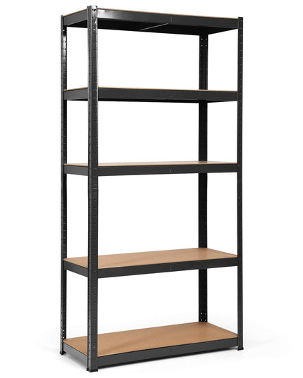 Giantex Shelving Rack Storage Shelf Steel Garage Utility Rack 5-Shelf Adjustable Shelves