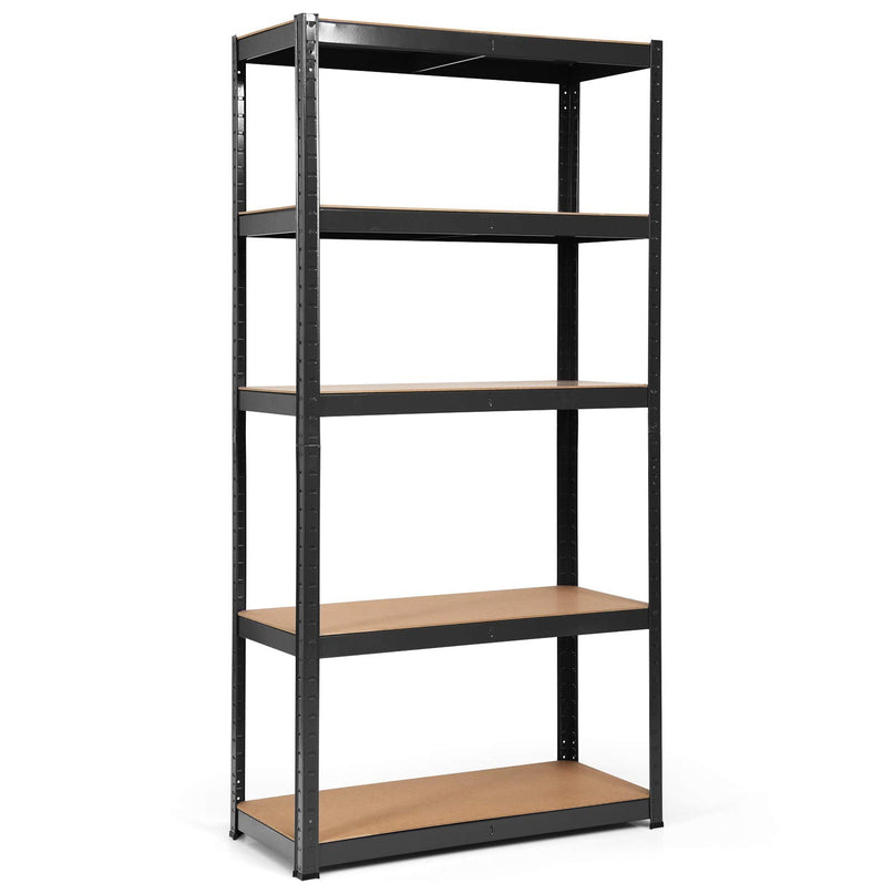 Giantex Shelving Rack Storage Shelf Steel Garage Utility Rack 5-Shelf Adjustable Shelves