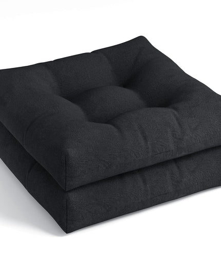 Giantex 2/4/6 Pack Tufted Patio Cushions 4 Inch Thick Outdoor Chair Pads