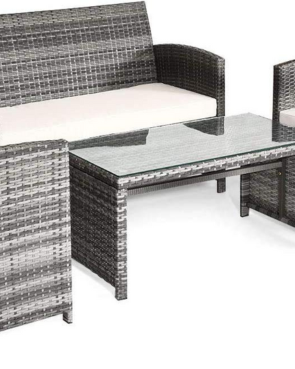 Giantex 4 Pc Rattan Patio Furniture Set