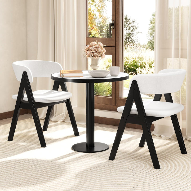 Giantex Wooden Dining Chairs Set for Home Living Room