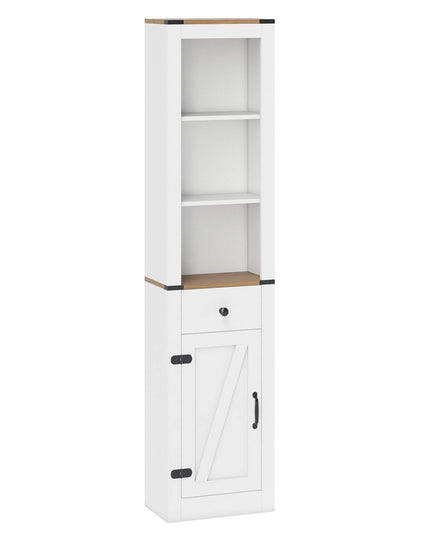 Giantex 68" Tall Bathroom Cabinet Farmhouse Storage Organizer